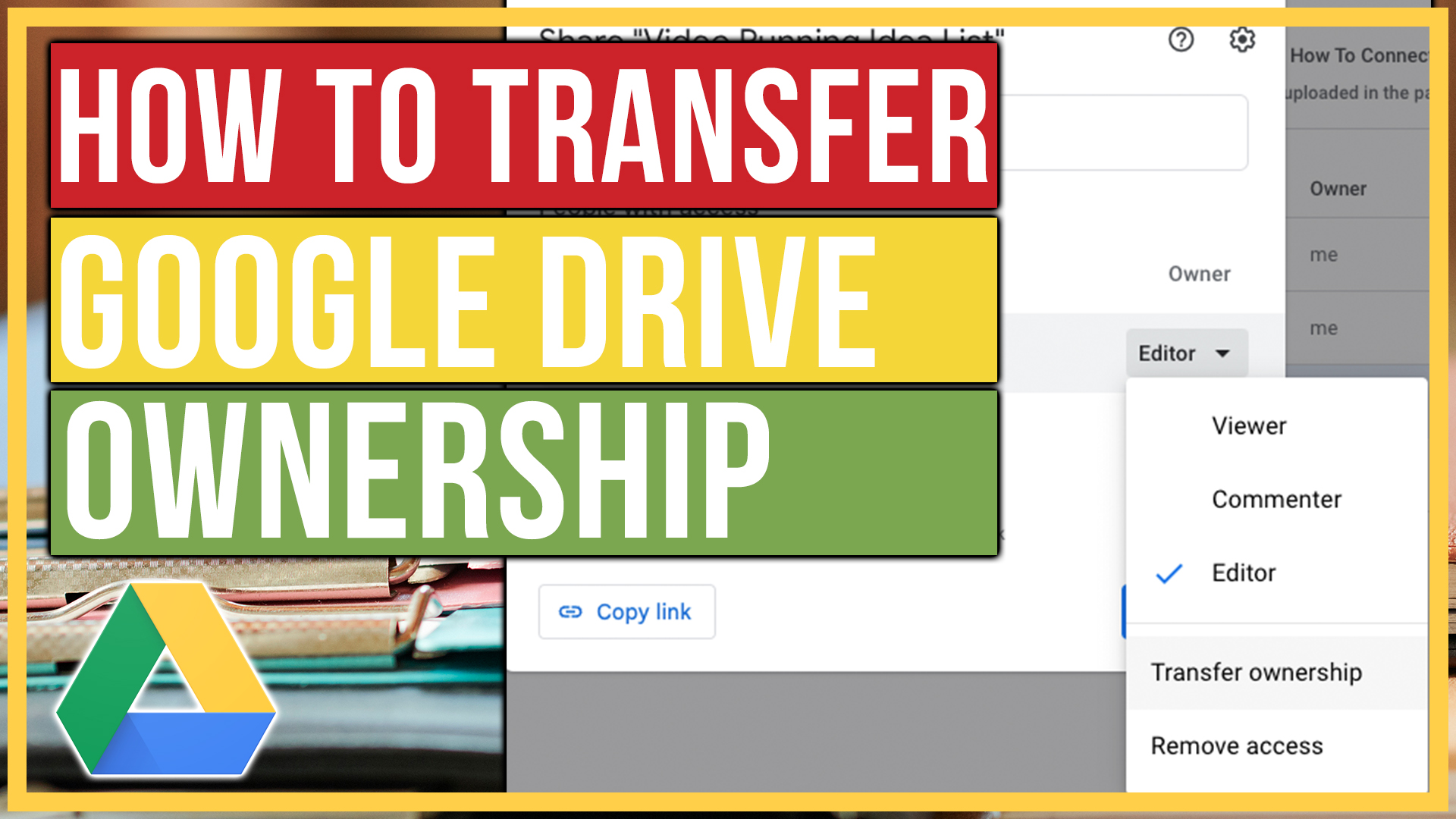 How To Transfer Google Drive Files AND Account Ownership Think Tutorial